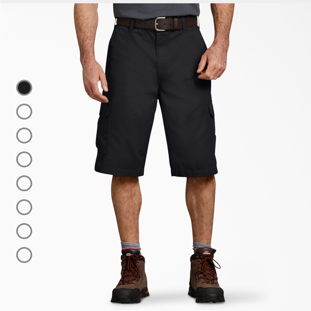 NWOT- Loose Fit Work Shorts, 13", Rinsed Black